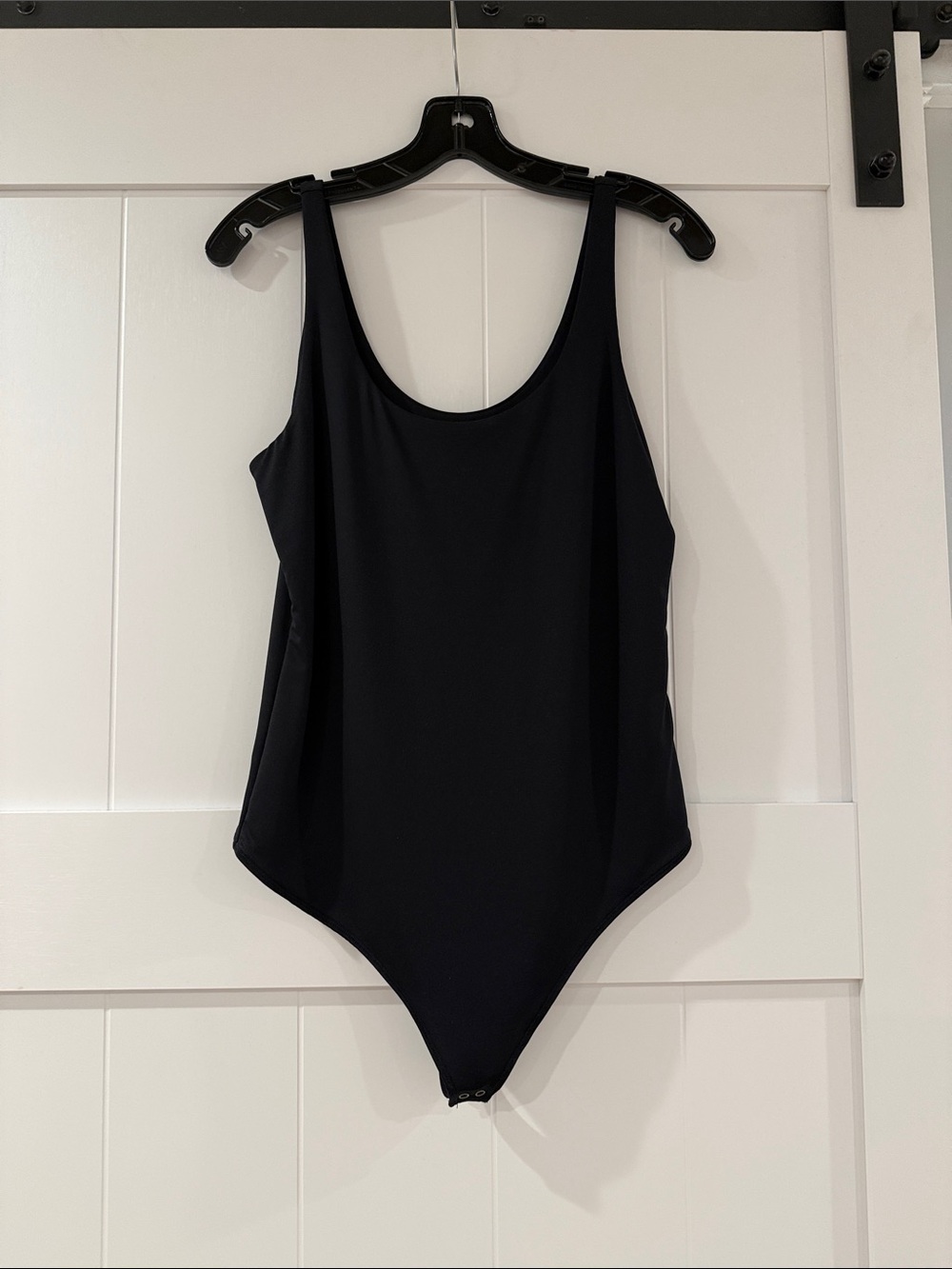 Abercrombie & Fitch Black Scoop Neck Bodysuit